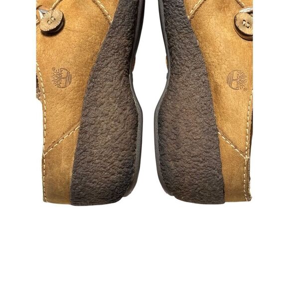 Timberland Comforia Womens 8 M Nubuck Leather Slip-on Comfort Mule Wedge Heel - Picture 4 of 13
